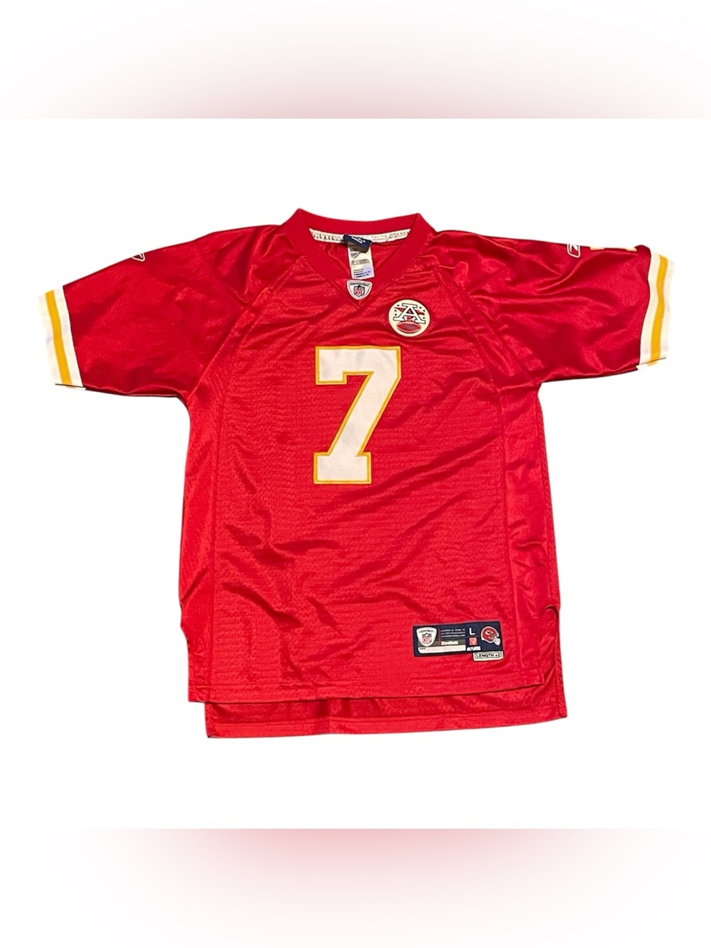 Matt CASSEL Kansas City CHIEFS #7 NFL FOOTBALL JERSEY Reebok KIDS L (14-16)